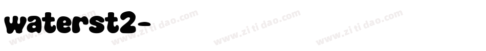 waterst2字体转换