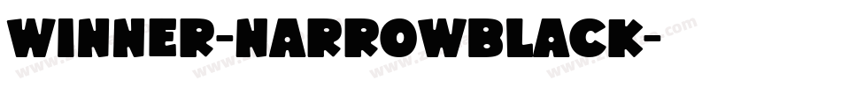 Winner-NarrowBlack字体转换