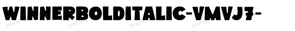 WinnerBoldItalic-vmvJ7字体转换