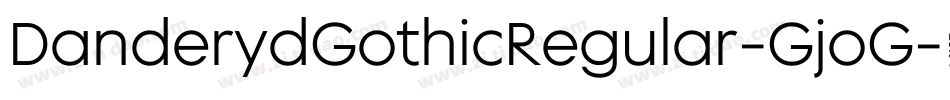 DanderydGothicRegular-GjoG字体转换