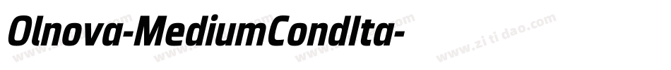 Olnova-MediumCondIta字体转换