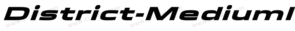 District-MediumItaExp字体转换