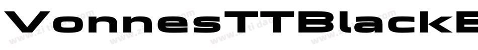 VonnesTTBlackExt字体转换