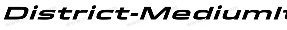 District-MediumItaExp字体转换