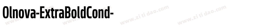 Olnova-ExtraBoldCond字体转换