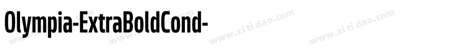 Olympia-ExtraBoldCond字体转换