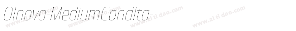 Olnova-MediumCondIta字体转换