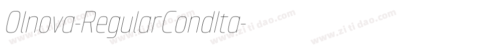 Olnova-RegularCondIta字体转换