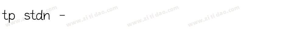 tp明朝stdn字体字体转换