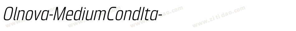 Olnova-MediumCondIta字体转换