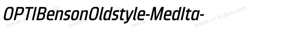 OPTIBensonOldstyle-MedIta字体转换