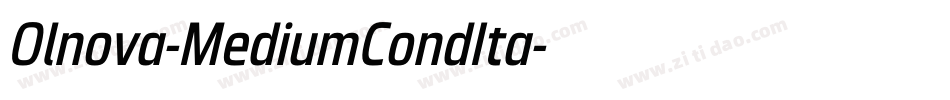 Olnova-MediumCondIta字体转换