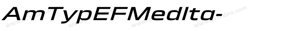 AmTypEFMedIta字体转换