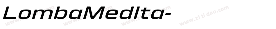 LombaMedIta字体转换