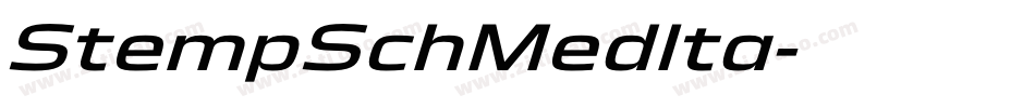 StempSchMedIta字体转换 StempSchMedIta字体转换