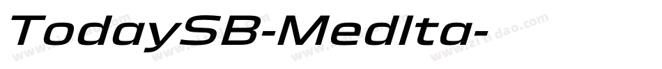 TodaySB-MedIta字体转换