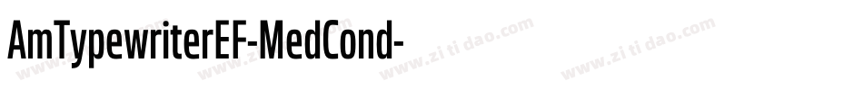 AmTypewriterEF-MedCond字体转换