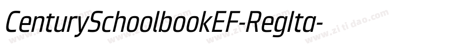 CenturySchoolbookEF-RegIta字体转换