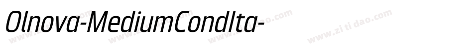 Olnova-MediumCondIta字体转换