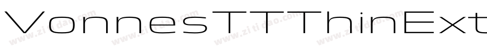 VonnesTTThinExt字体转换