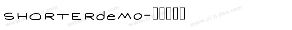 SHORTERdemo字体转换