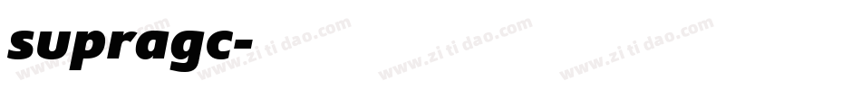 supragc字体转换