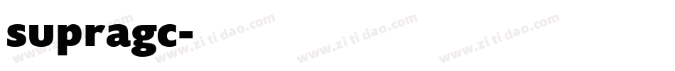 supragc字体转换