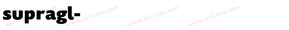 supragl字体转换
