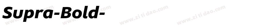 Supra-Bold字体转换 Supra-Bold字体转换