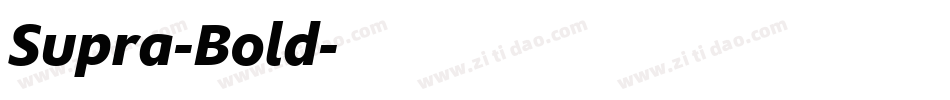 Supra-Bold字体转换 Supra-Bold字体转换