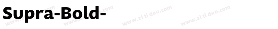 Supra-Bold字体转换 Supra-Bold字体转换