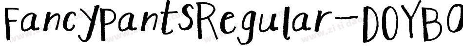 FancyPantsRegular-DOYB0字体转换