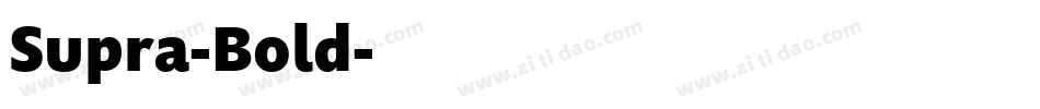 Supra-Bold字体转换 Supra-Bold字体转换