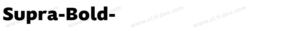 Supra-Bold字体转换 Supra-Bold字体转换