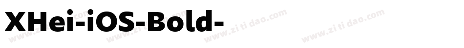 XHei-iOS-Bold字体转换