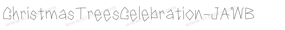 ChristmasTreesCelebration-JAWB字体转换