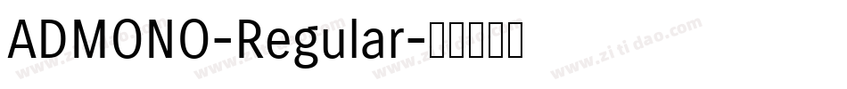 ADMONO-Regular字体转换