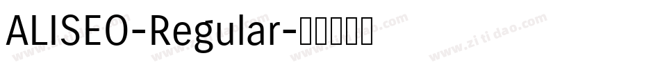 ALISEO-Regular字体转换