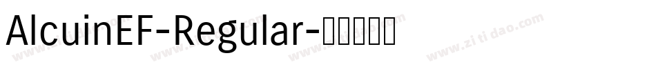 AlcuinEF-Regular字体转换