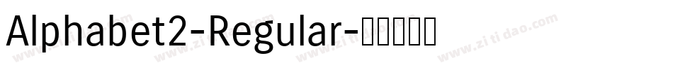 Alphabet2-Regular字体转换