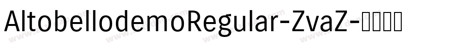 AltobellodemoRegular-ZvaZ字体转换
