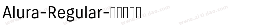 Alura-Regular字体转换