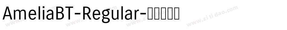 AmeliaBT-Regular字体转换