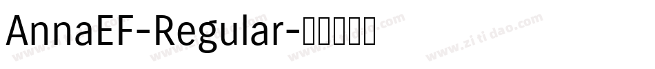 AnnaEF-Regular字体转换