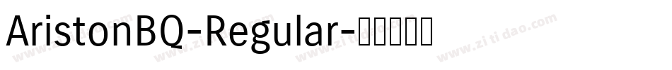 AristonBQ-Regular字体转换