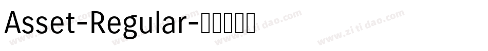Asset-Regular字体转换 Asset-Regular字体转换