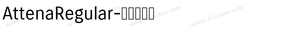 AttenaRegular字体转换