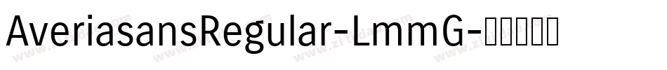 AveriasansRegular-LmmG字体转换