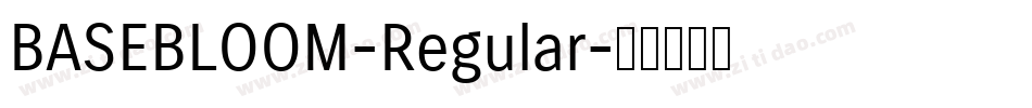 BASEBLOOM-Regular字体转换 BASEBLOOM-Regular字体转换