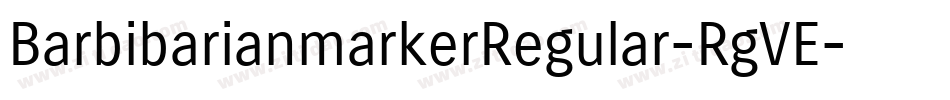 BarbibarianmarkerRegular-RgVE字体转换